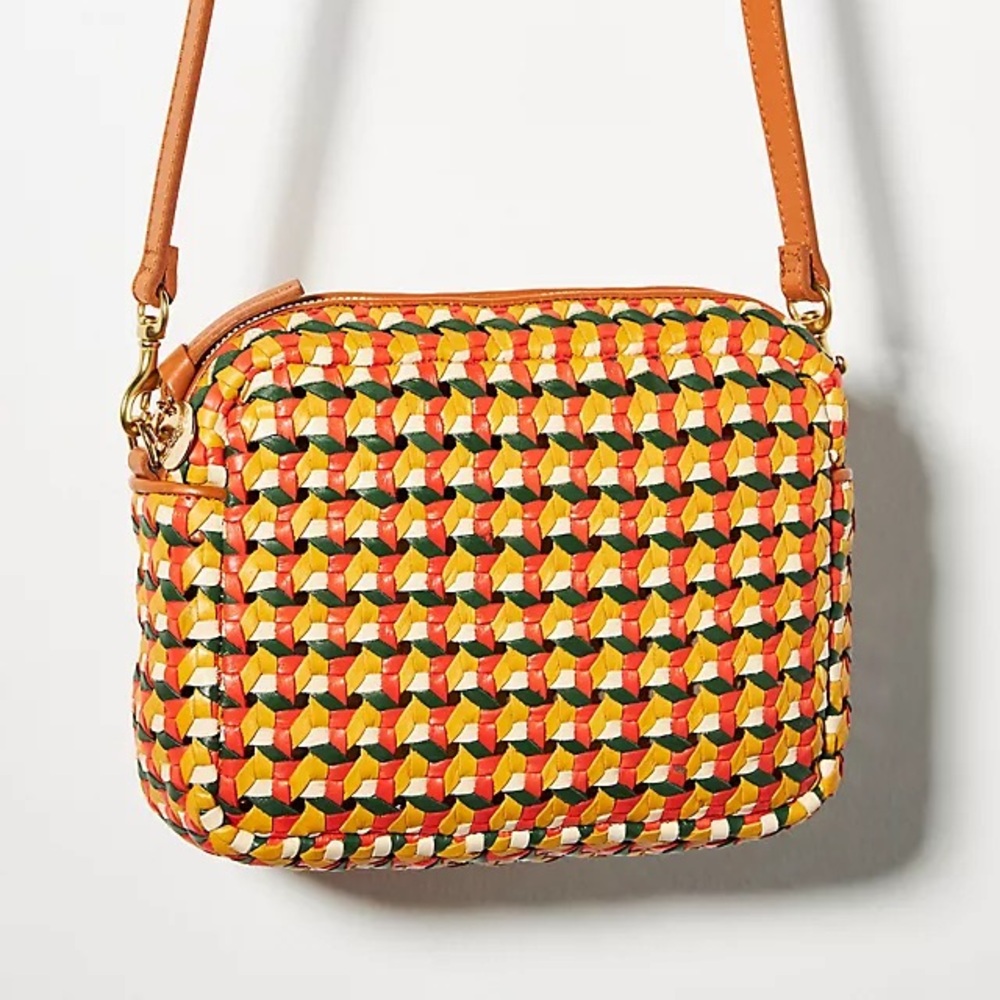 Clare V midi sac in rattan leather